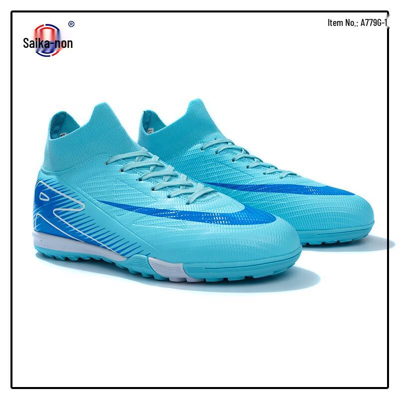 Unisex High-Top Turf Soccer Cleats 40