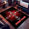 1PC Custom Name Elegant Gothic Cross Theme Floor Mat Ideal for Living Room, Game Rooms, Office, Bedroom,Floor Mat Playful Design