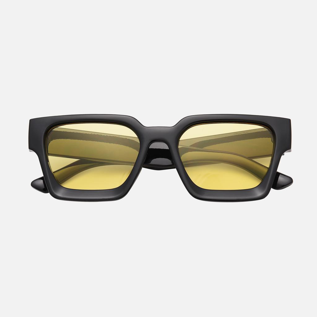 Mode Vintage Marke Quadrat Sonnenbrille Frauen Männer Retro Kleine Schwarze Sonnenbrille Unisex Ins Beliebte Shades Brillen UV400