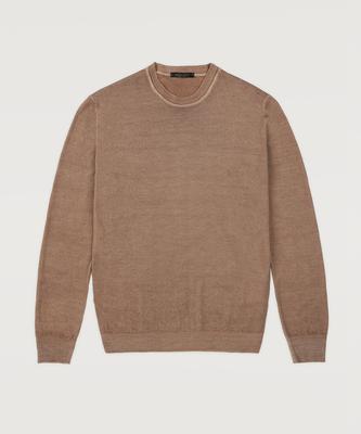PANICALE Crew Neck Wool Sweater [Camel]