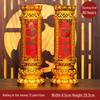 Smokeless Crystal Candle for Buddha Offerings, Housewarming, or New Year Celebrations - Windproof Red Butter Lamp