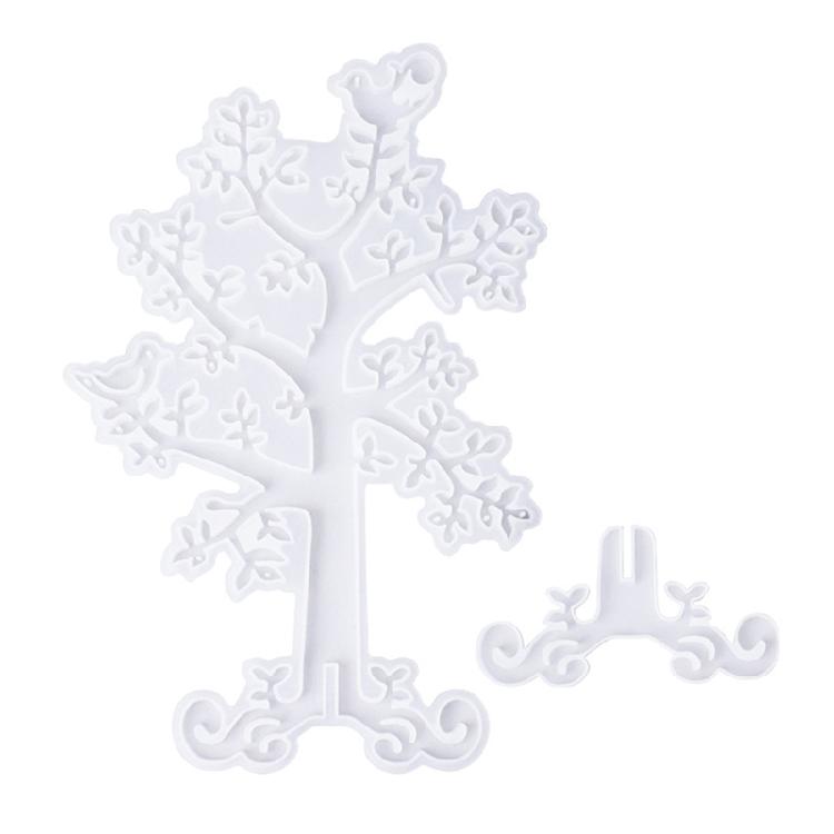 

Tree Shaped Jewelry Hanging Stand Casting Silicone Mold Valentine s Day Gifts 1