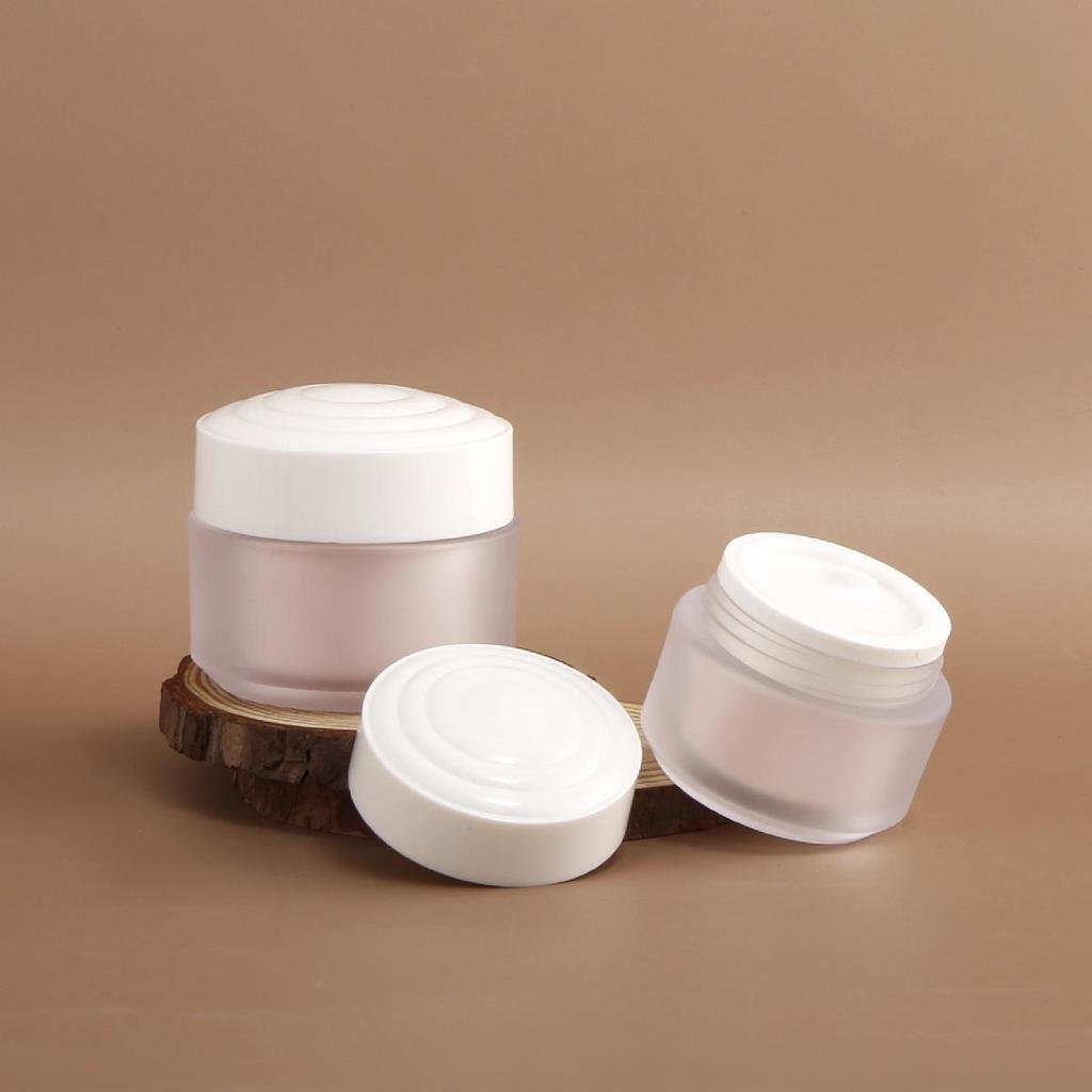 100ml/120ml Frosted Double-Layer Serum Lotion Spray Bottle Set