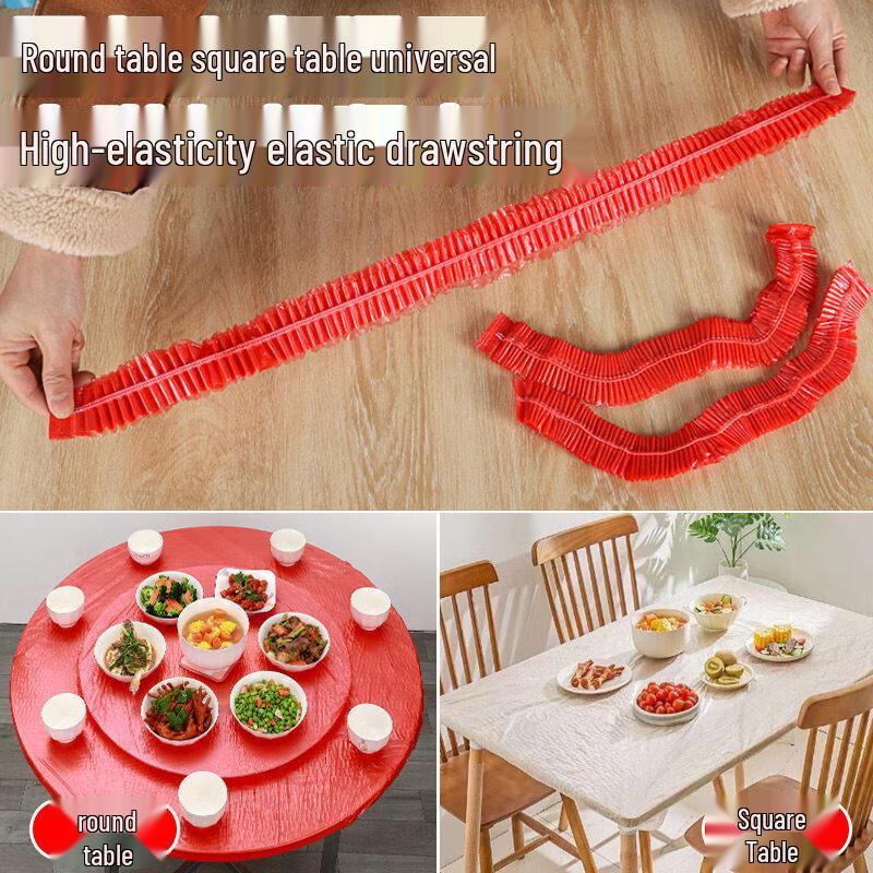 ZISIZ Disposable Tablecloth with Drawstring