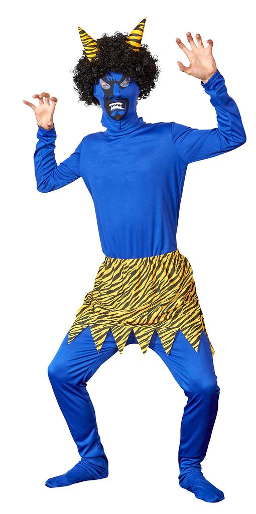 Clearstone Halloween Setsubun Real Demon Cosplay Size Blue Costume, Men's, M,