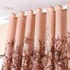 1Pc Flower Jacquard Tulle Window Curtain Drape Bedroom Balcony Living Room Decor Live City Fashion Home Decor