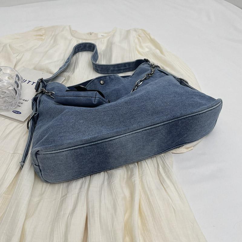 Сумка через плечо из денима — фото 13