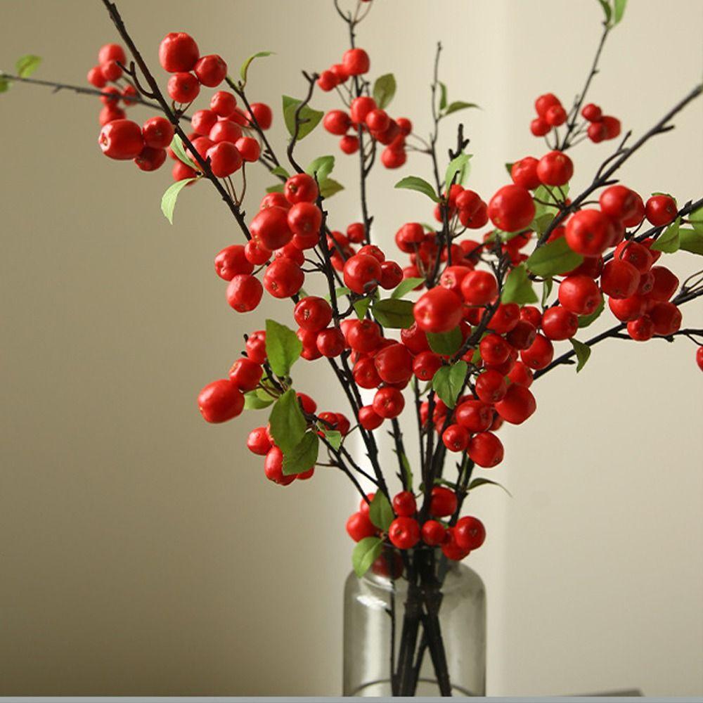 

DIY Artificial Fruit Branch Mini Fake Plants Flower Arrangements Simulation Plants Garden Party