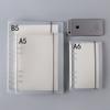 Diary  A7 A6 A5 Transparent Loose Leaf Binder Notebook Inner Core Cover Note Book Journal Planner Office Stationery Supplies
