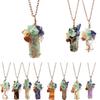 Tree Of Life Design Crystal Tree Of Life Irregular Crystal Crushed Stone Pendant  Gift For Women
