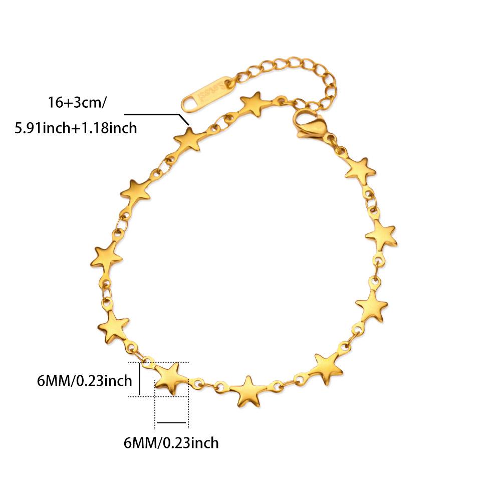 Tiny Heart Stainless Steel Anklet Gold Color Anti Fading Foot Anklets Bracelet Summer Beach Accessories Vintage Jewelry Gifts