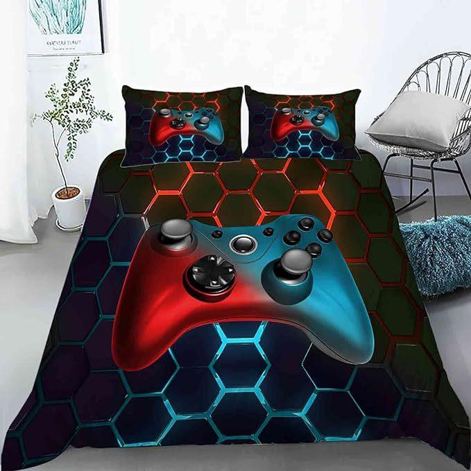 Gamepad Digital Printing Three-Piece Set, Home Textile Four-Piece Set, Quilt Cover, Bed Linen, Bedding