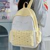 School Bag New High-value Fresh and Sweet Polka Dot Bow Backpack Junior High School Students Lightweight Backpack