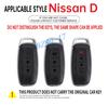 Metal Leather Car Key Fob Case Cover Keychain For - Nissan Rogue X-Trail T33 Qashqai J12 Kicks Ariya Altima Sentra