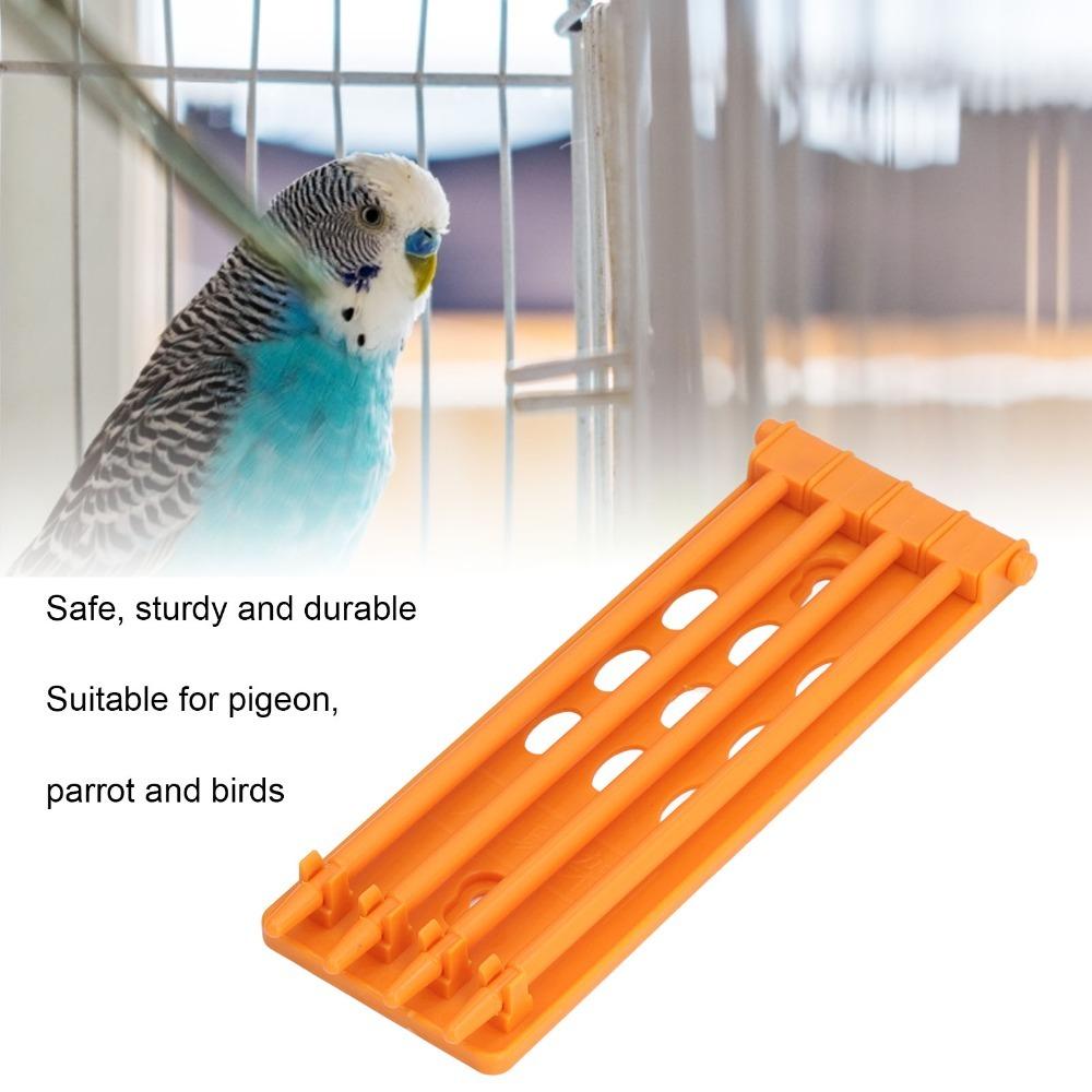 4Pcs Durable Parrot Leg Ring Holder Plastic Bird Leg Ring Holder Bird Bands Rack Wall Mount жёлтый