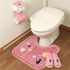 Delivery Service Toilet Mat Set Ghibli Jiji Flower Walk Toilet Mat X Paper Holder Cover Toiletries Set Character Goods Cute Character Black Cat Kiki's