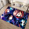 Anime Style Carpet with Vibrant Characters in Dynamic Action Scene Suitable for use as an anti-slip for living room bedroom sofas