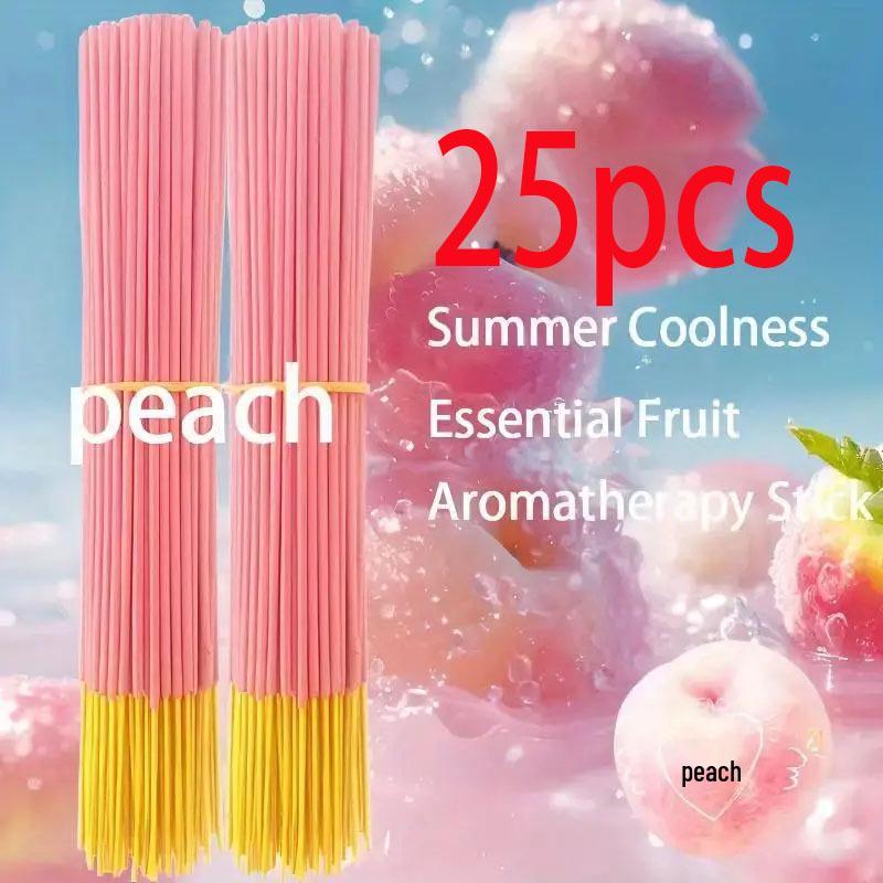25CM Peach-Scented Incense Sticks for Home Decor