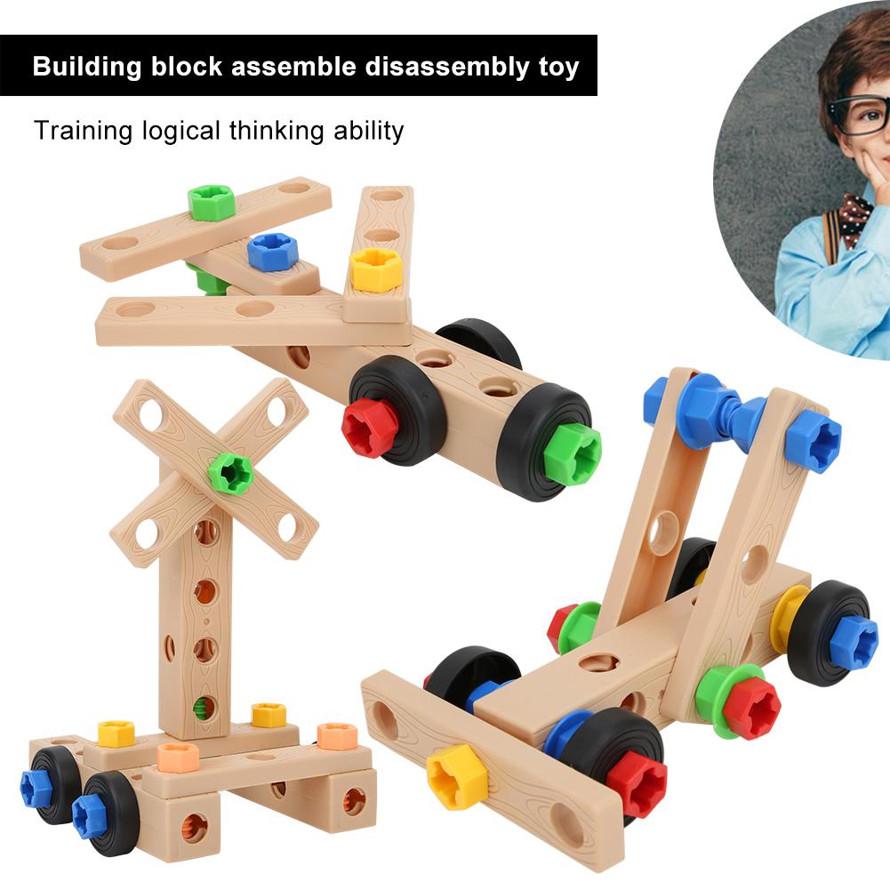 Children Assembly Building Blocks Realistic Shape Multi-function Repair Nut Combination Boys Educational Toys