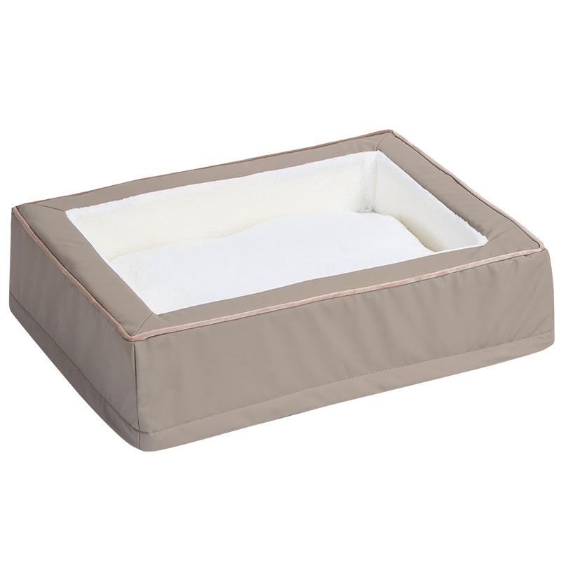 All-Season Waterproof Non-Slip Leather Cat Bed – Breathable and Stylish