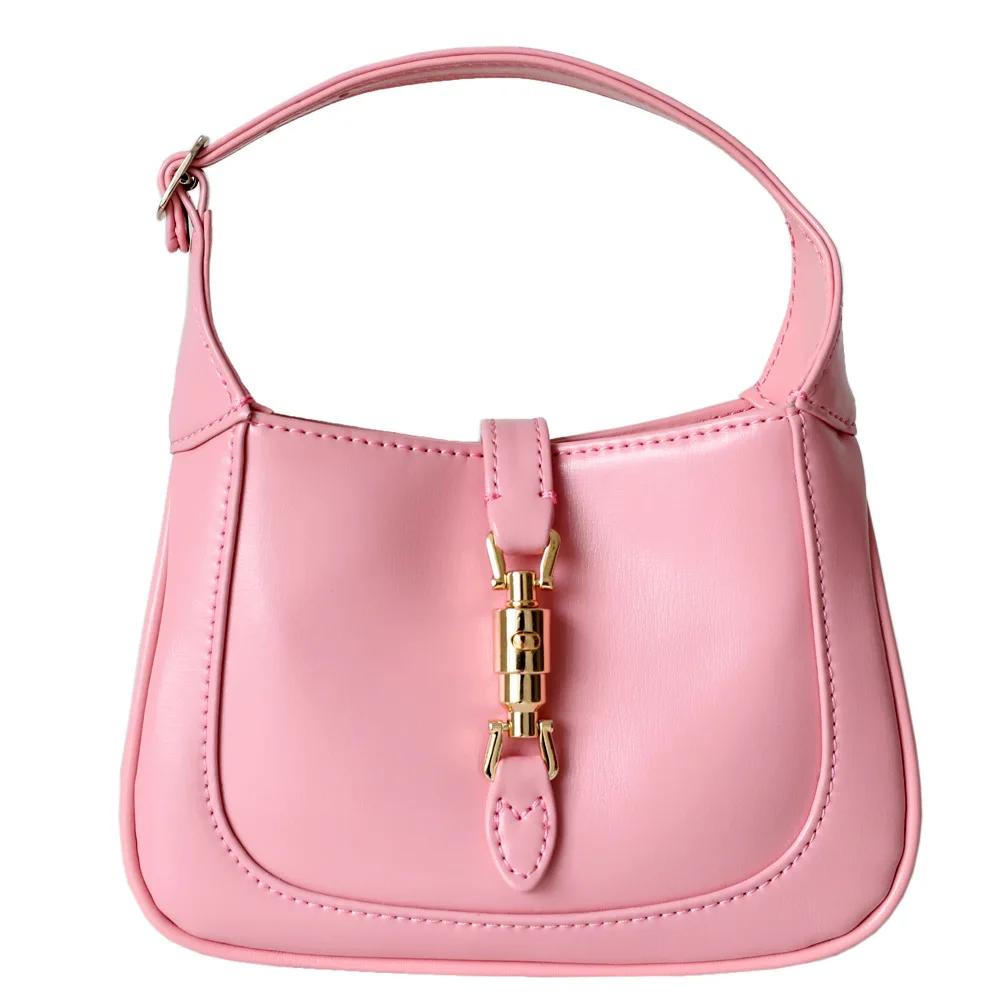 Real Leather Saddle Vintage Crossbody Bags for Women Small Underarm Bags Luxury Design Retro Horsebit Tote Bags