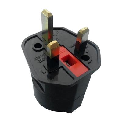 Sagit EU Eu-ro 2 Pin To UK 3 Pin Plug AC Universal Adapter Travel Converter European