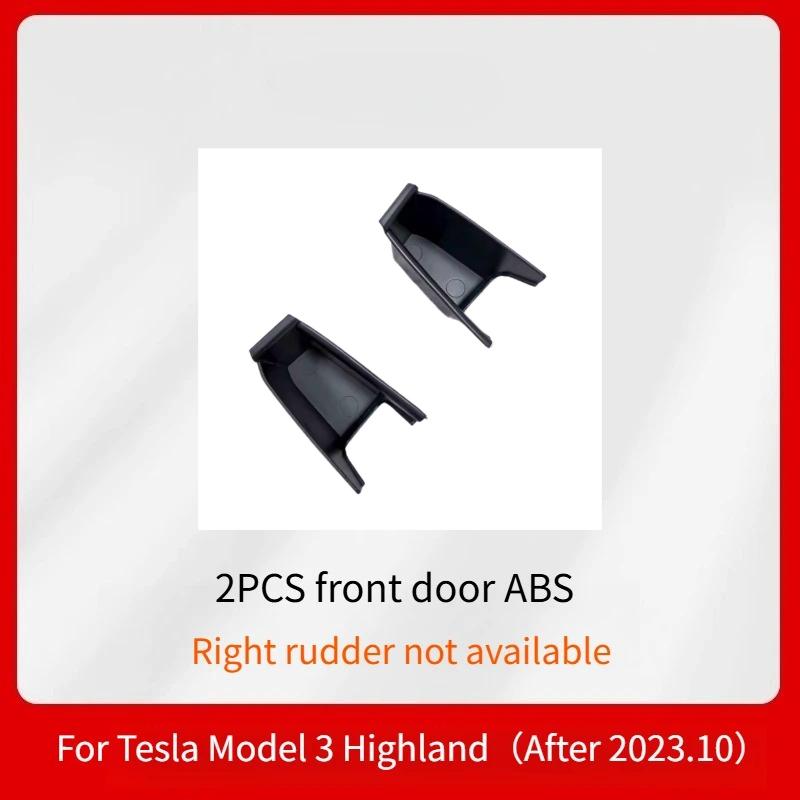 Door Side Storage Box for Tesla Model 3 -2025/Model Y -2025 Armrest Phone Container Door Organizer Handle Pocket Tray