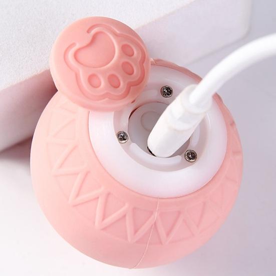 Interactive Cat Rolling Ball Toy Motion Activated Automatic Moving Smart Ball USB Rechargeable Pet Bouncing Ball for Small/Medium/Large Cats Dogs