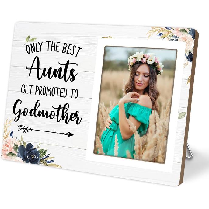 Grandma Gifts Photo Frame, Nana Grandmother Gifts Wooden Photo Frames, Pregnancy Announcement Picture Frames, Only The Best Moms Get Promoted To Nana 4 x 6 Photo