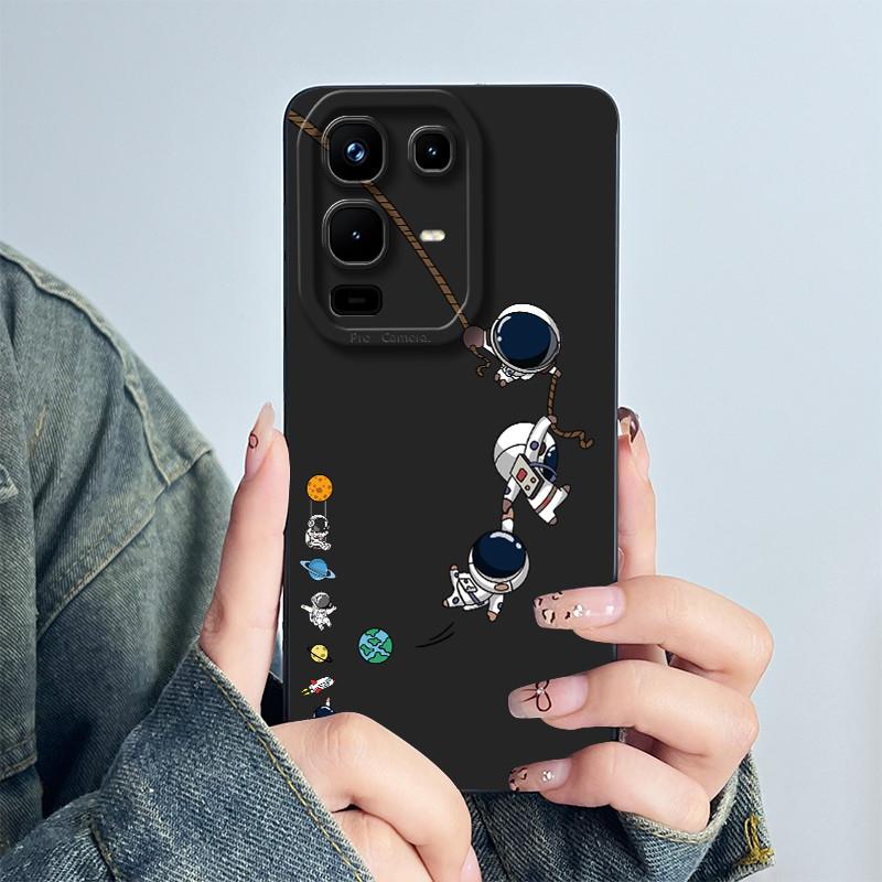 For Infinix Note 50s 5G Phone Case Astronaut Cartoons Back Cover X6870 Funda Soft Liquid Silicone Camera Protection Bumper Coque