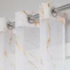 2025Gold Stamping Marble Pattern Stone Window Screen Perforated Curtain Semi-Blackout Curtain Sheer Curtain