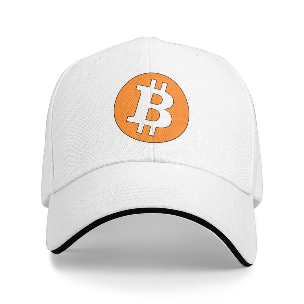 Bitcoin Print Baseball Cap Unisex Adjustable Sandwich Hat Vintage Outdoor Summer Travel Sun Snapback Baseball Cap Hat Web3