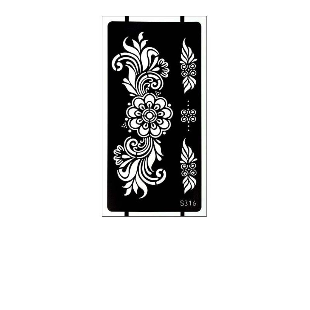 Lace Fake Tattoo Temporary Tattoo Template Legs Arm Henna Tattoo Decals  Women/Lady