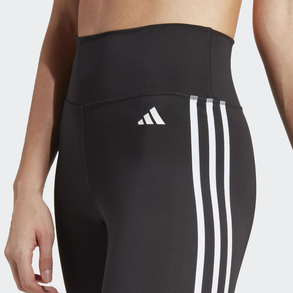 Adidas Striped Quick-Dry Training Tights Women Bottoms Black HT5438