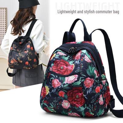 Trendiger Mini-Rucksack mit Blumenmuster 2025: Wasserdichte, Leichte, Lässige Damenhandtasche