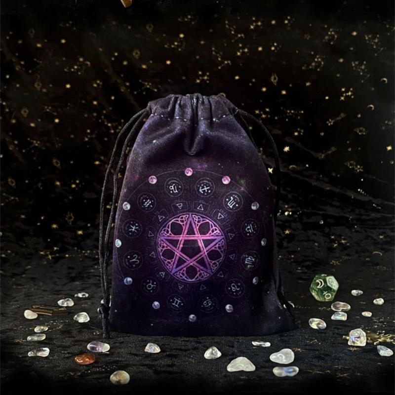 Astrology Tarot Table Altar Cloth Metaphysical Board Game Mat Pendulums Divinations Altar Tablecloth Board Game Card Pad