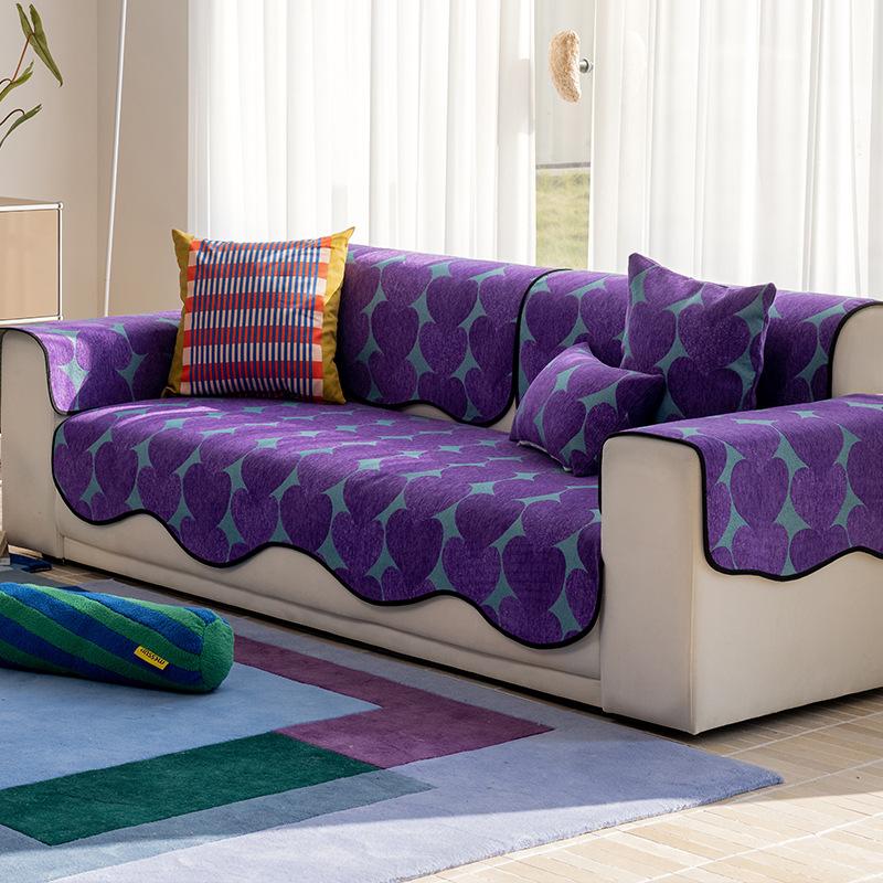 

Special-Shaped Sofa Cushion Chenier New Sofa Cushion Cloth Straight Row Non-Slip Light Luxury High-End Sofa Cushion 70*70cm