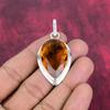 Citrine Pendant, 925 Solid Sterling Silver Gemstone Jewelry, Handmade Pendant, For Thanksgiving