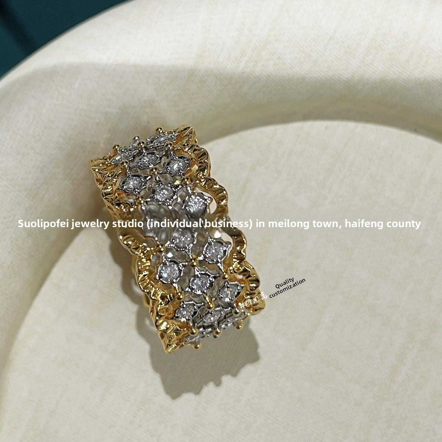 Brushed Texture Vintage Style Ring Court Jewelry no. 6