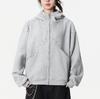 Sweet and Cool Hooded Gray Sweater Autumn Zipper Cardigan Jacket New Dubiner Trend Warm