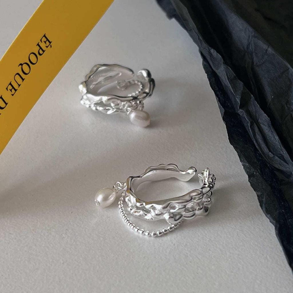 Pearl Tassel Adjustable Index Finger Ring for Women - Elegant, Fashionable & Trendy