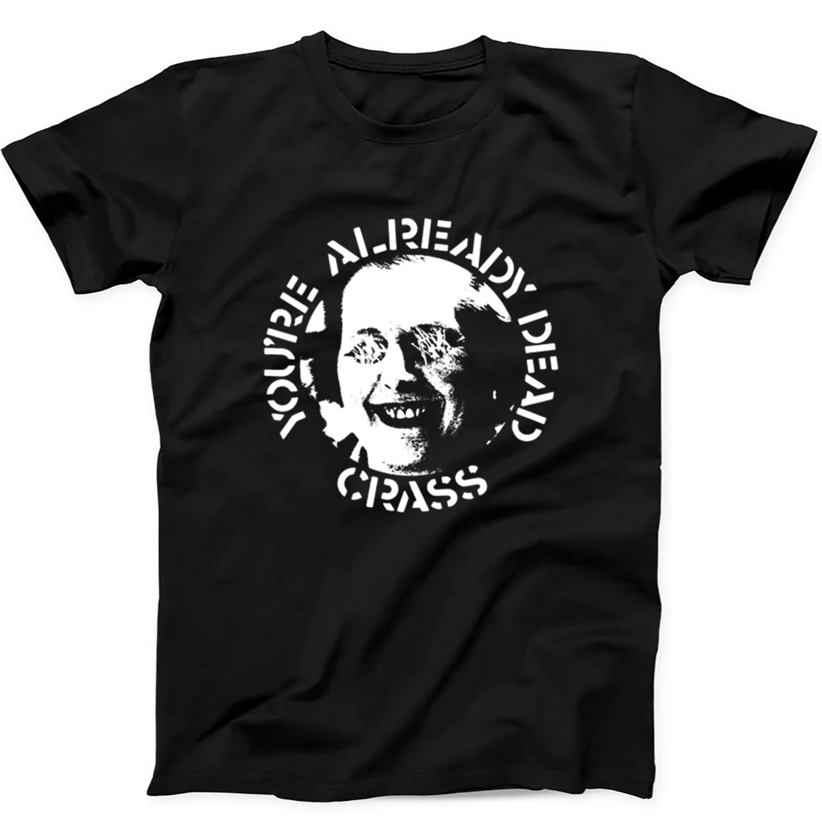 Crass You’re Already Dead Punk Rock Music Gift Tee Black T Shirt 551 M
