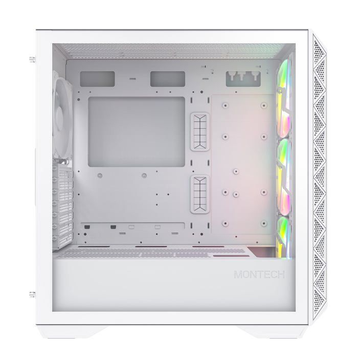 Boitier Moyen Tour - Montech - AIR 903 MAX - Blanc - Panneau avant en maille - Support radiateur 360 mm