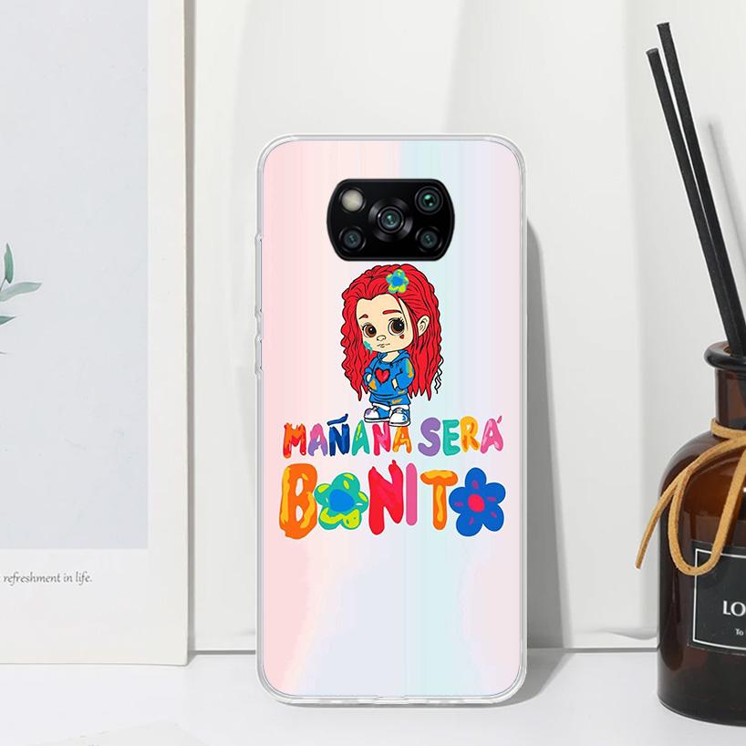 Karolg M-Manana Sera B-Bonito Phone Case For Xiaomi Poco X7 X6 X5 M7 M8 Pro F7 Ultra Redmi 15C 15 13C 13 12C 12 10 10C 10A Art F