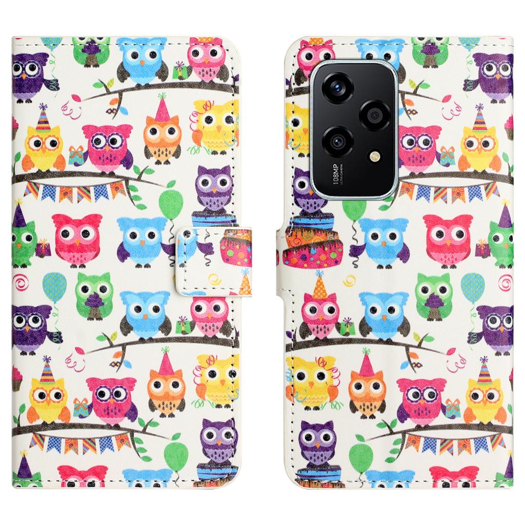 For Honor 200 Lite Case Pattern Printing Flip Leather Wallet Cover Cell Phone Accessory Wholesale