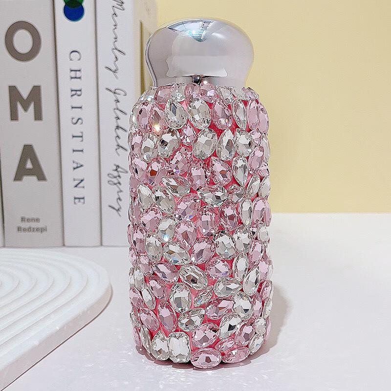 Diamond-Studded Portable Stainless Steel Thermos
