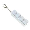 4 Keys Keyboard Key Irritability Toy Finger Pressure Relief Button Adult Office Stress-relieving and Calming Key Chain Gift