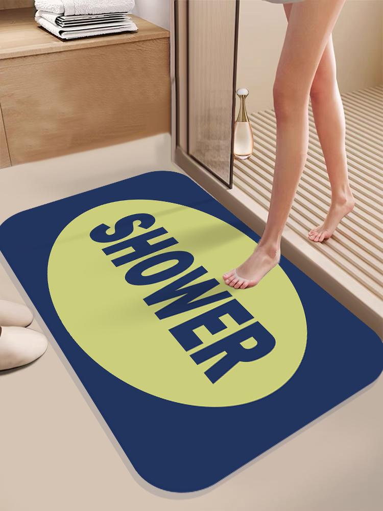 

VIKAMA Дофамин Коврики для пола в ванной Диатомит Водопоглощающий Нескользящий Коврик для ванной туалета Грязеотталкивающий Ковер Домашнее украшение 40X60CM (1.3X2FT