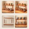 Wood Tableware Shelf Multipurpose Tabletop Stand Mini Cup Holder  Home Accessories