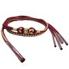 Kyoto Kimono Yuzen Obi-jime (Sash Band) for Furisode Kimono, Pearl Odamaki, Coming-of-Age Ceremony, 100% Silk (Red)